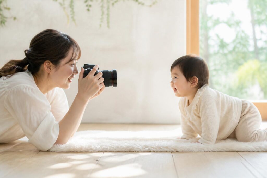 子どもと家族一緒に写真を撮るコツは？