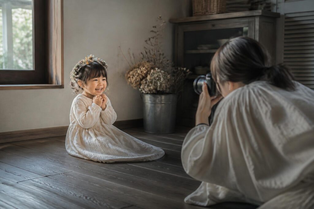 子どもの写真を季節ごとのテーマで撮影するアイデアは？