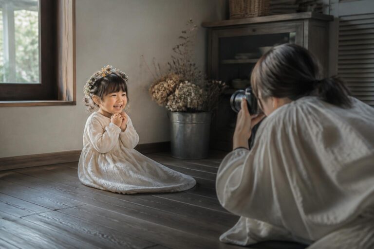 子どもの写真を季節ごとのテーマで撮影するアイデアは？