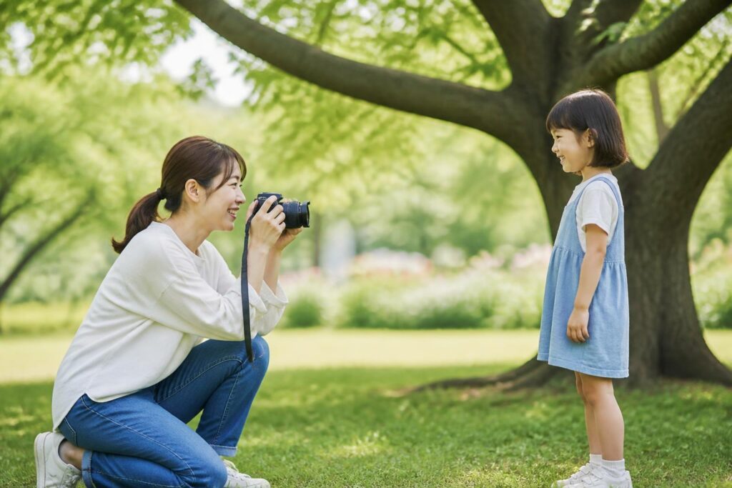 子どもの自然な表情を引き出して撮影する方法は？